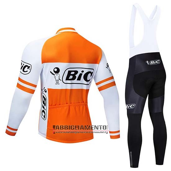 Abbigliamento Bic 2019 Manica Lunga e Calzamaglia Con Bretelle Bianco Arancione - Clicca l'immagine per chiudere